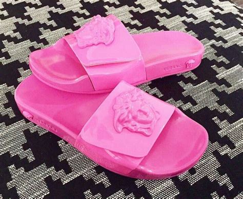 pink versace flip flops|versace slides on sale.